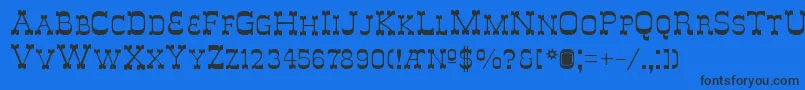 Delouisvillesmallcaps Font – Black Fonts on Blue Background