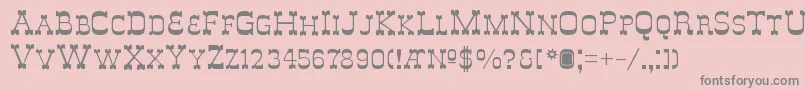 Delouisvillesmallcaps Font – Gray Fonts on Pink Background