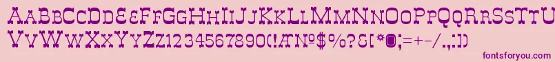 Delouisvillesmallcaps Font – Purple Fonts on Pink Background