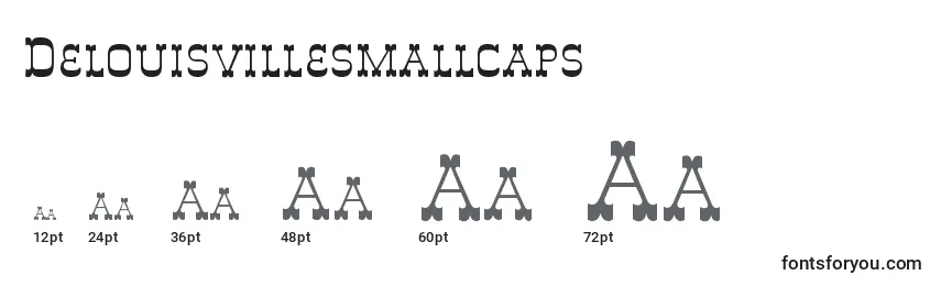 Größen der Schriftart Delouisvillesmallcaps (70692)