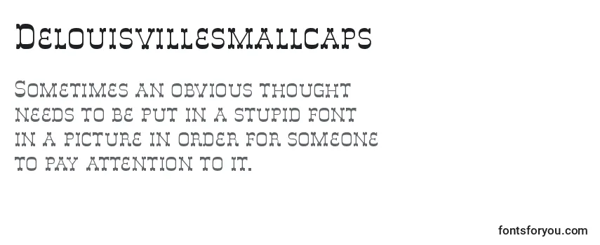 Обзор шрифта Delouisvillesmallcaps (70692)