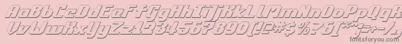 More about Commonwealth3DItalic Font Commonwealth3DItalic Font – Gray Fonts on Pink Background
