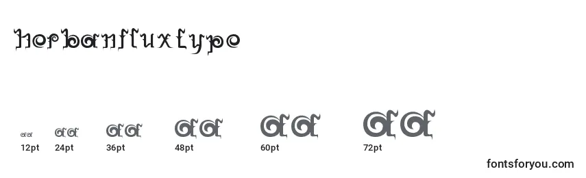 HerbanFluxType Font Sizes