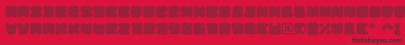 ShdTechnotypeItalic Font – Black Fonts on Red Background