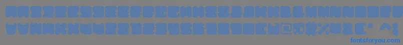 ShdTechnotypeItalic Font – Blue Fonts on Gray Background