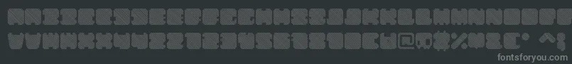 ShdTechnotypeItalic Font – Gray Fonts on Black Background
