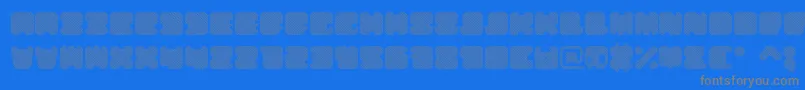 ShdTechnotypeItalic Font – Gray Fonts on Blue Background