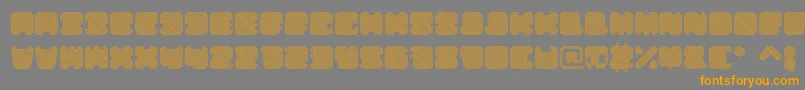Police ShdTechnotypeItalic – polices orange sur fond gris