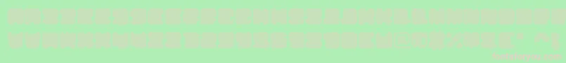 ShdTechnotypeItalic Font – Pink Fonts on Green Background