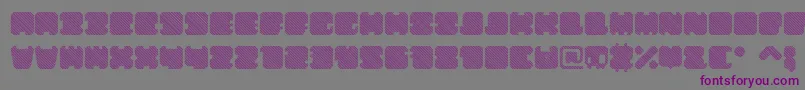 ShdTechnotypeItalic-Schriftart – Violette Schriften auf grauem Hintergrund