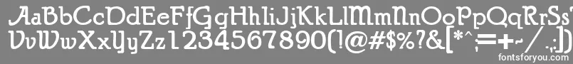 PuritanAlternateBold Font – White Fonts on Gray Background
