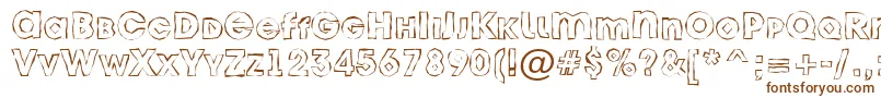 AAvantecpslcbrkhll Font – Brown Fonts on White Background