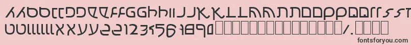 Confusion Font – Black Fonts on Pink Background
