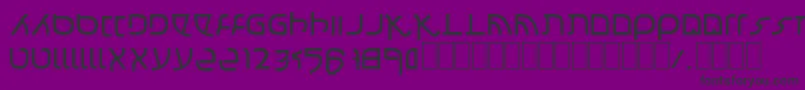 Confusion Font – Black Fonts on Purple Background