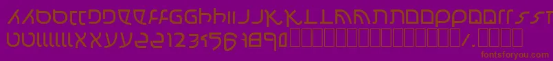 Confusion Font – Brown Fonts on Purple Background