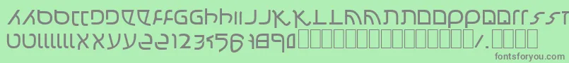 Confusion Font – Gray Fonts on Green Background