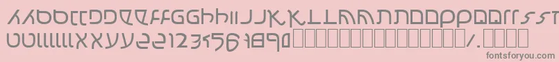 Confusion Font – Gray Fonts on Pink Background