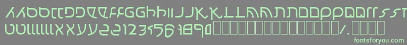 Confusion Font – Green Fonts on Gray Background