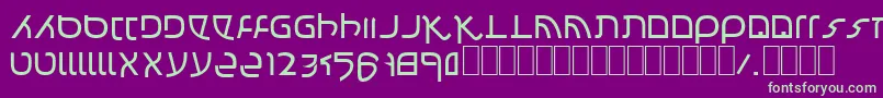 Confusion Font – Green Fonts on Purple Background