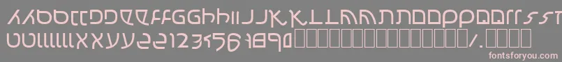 Confusion Font – Pink Fonts on Gray Background