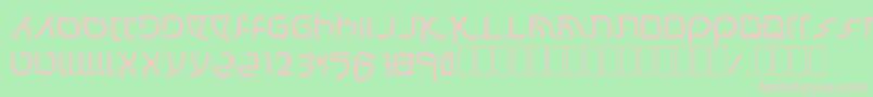 Confusion Font – Pink Fonts on Green Background
