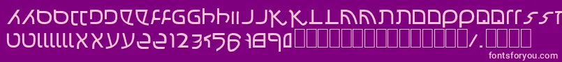 Confusion Font – Pink Fonts on Purple Background