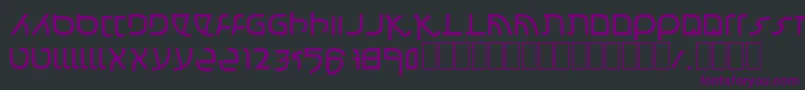 Confusion Font – Purple Fonts on Black Background