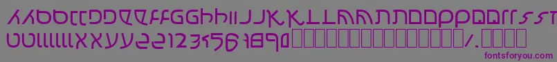 Confusion Font – Purple Fonts on Gray Background