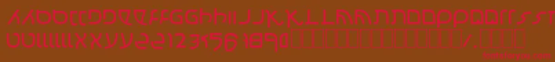 Шрифт Confusion – красные шрифты на коричневом фоне