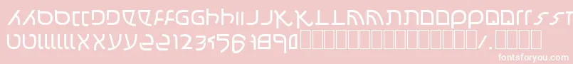 Confusion Font – White Fonts on Pink Background