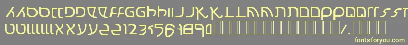 Confusion Font – Yellow Fonts on Gray Background