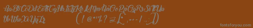 ChampionShipmate Font – Gray Fonts on Brown Background