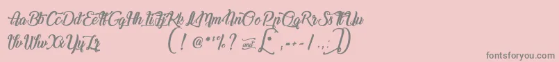 fuente ChampionShipmate – Fuentes Grises Sobre Fondo Rosa