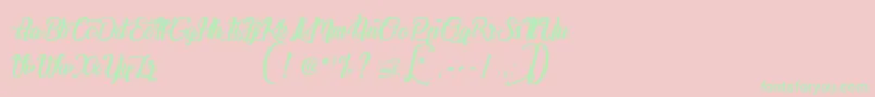 ChampionShipmate Font – Green Fonts on Pink Background