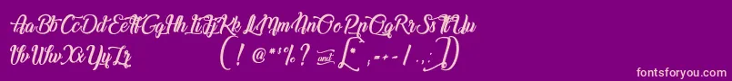 ChampionShipmate Font – Pink Fonts on Purple Background