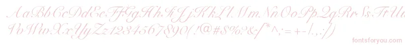SnellbounddbNormal Font – Pink Fonts on White Background