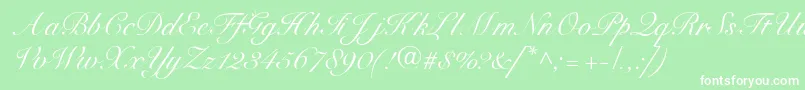 SnellbounddbNormal Font – White Fonts on Green Background
