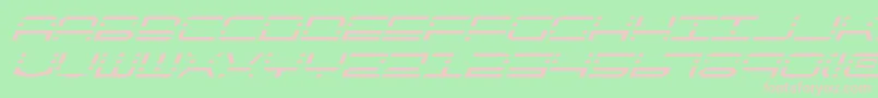 Шрифт Qqv2i – розовые шрифты на зелёном фоне
