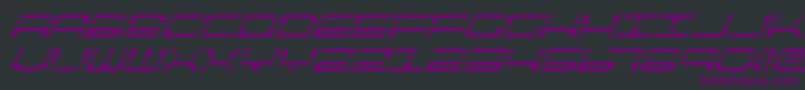 Qqv2i-Schriftart – Violette Schriften auf schwarzem Hintergrund