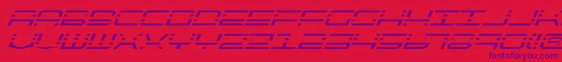 Qqv2i Font – Purple Fonts on Red Background