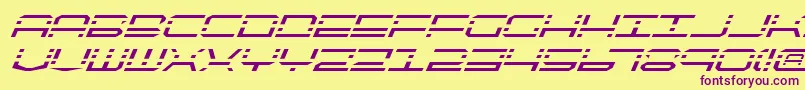 Qqv2i Font – Purple Fonts on Yellow Background