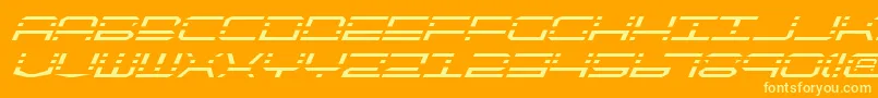 More about Qqv2i Font Qqv2i Font – Yellow Fonts on Orange Background
