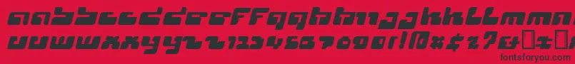 Cyclops Font – Black Fonts on Red Background