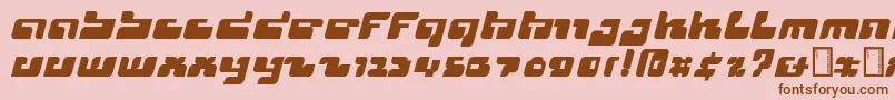 Cyclops Font – Brown Fonts on Pink Background