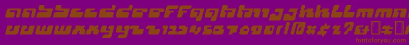 Cyclops Font – Brown Fonts on Purple Background
