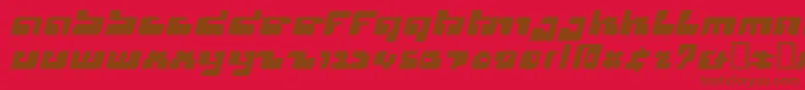 フォントCyclops – 赤い背景に茶色の文字