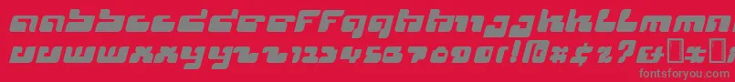 Cyclops Font – Gray Fonts on Red Background