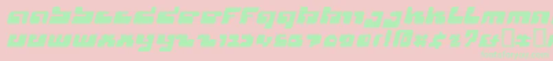 Cyclops Font – Green Fonts on Pink Background