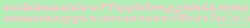 Cyclops Font – Pink Fonts on Green Background