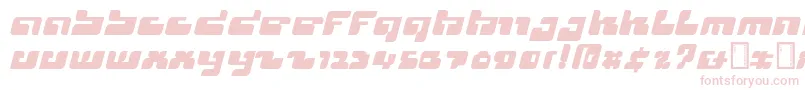 Cyclops Font – Pink Fonts on White Background